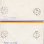 Kolumbien - Lufthansa Erstflug Bogota - Casablanca 1975 2 Briefe Motiv UPU