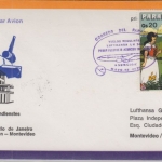 Paraguay - 20 G. Schneewittchen Lufthansa Erstflug Asuncion Montevideo 1979
