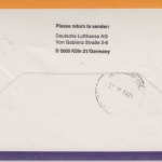 Paraguay - 20 G. Schneewittchen Lufthansa Erstflug Asuncion Montevideo 1979
