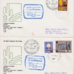Peru - Lufthansa Erstflug Lima Frankfurt a.M. 1982 2 Luftpostbriefe