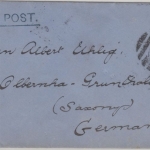 England - 1/2 P. Victoria Privatganzsache Book Post London - Olbernhau Grünthal