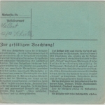 DR - Herbolzheim 1942 Gebühr bezahlt Paketkarte Selbstbucher Neusch Zigarren