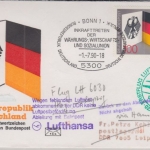 BRD - Lufthansa Erstflug Hamburg - Leipzig Zuleitung SST Bonn 1.7.1990