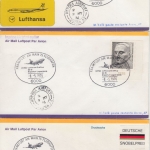 BRD - Friedensnobelpreisträger Marken ex Block 3 Luftpost Drucksachen n. GHANA