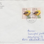 Berlin - 2x120 Pfg. Jugend Schwebfliege Brief >50g Frankfurt Neustadt 1991