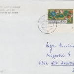 Berlin - 50 Pfg. Wofa Bogenecke FORMNUMMER Brief/VGO Friedrichsroda 1990 n.