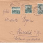 Sudetenland - Johanngeorgenstadt 7.10.38 tschech. Frankatur milit. Absender