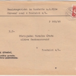 Böhmen & Mähren - 80 H. Dienstmarke Ortsbrief Ruadnitz a.d. Elbe 1941