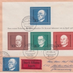 BRD - Adenauer Block + 50 Pfg. Eilbrief Prummern - Geilenkirchen 1968