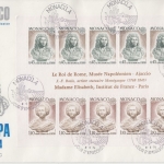 Monaco - Europa 1974 Skulpturen Blockausgabe Schmuck-FDC