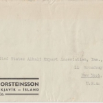 Island - 45 A. geysir Zensurbrief n. USA Reykjavik - New York 1940 US-Zensur