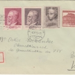 CSSR/Österreich - Beschädigt eingegangen Einschreibebrief Prag - Wien 1953
