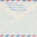 CSSR - CSA Sonderflug Olympiade Prag - Moskau 1980 Luftpostbrief