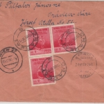 Rumänien - 3x11 L. Friedenskongress u.a. Einschreibebrief Oradea - Wien 1950