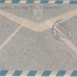Uruguay - 3x12 C. Denkmal Rodo Luftpost Zensurbrief n. ÖSTERREICH Montvideo 1949