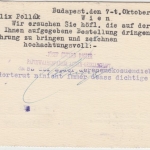 Ungarn - 2.000 K. Parlament Perfin Firmenkarte Budapest - Wien 1925
