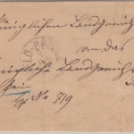 Bayern - 2x10 Pfg. weite Welle Doppelbrief Bruck b. Feld - Landsberg 1876