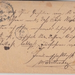 Bayern - 5 Pfg. weite Welle a-Farbe Karte Pfarrkirchen - Regensburg ca. 1876/77