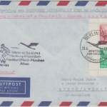 DDR - Zuleitungspost LH-Erstflug Hamburg-Düsseldof-Frankfurt-München-Athen 1959
