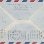 DDR - Zuleitungspost LH-Erstflug Hamburg-Düsseldof-Frankfurt-München-Athen 1959