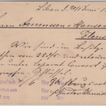 Russland/Lettland - 3 Kop. Ganzsache Postkarte Bahnpost Libau - Flensburg 1881