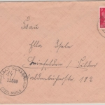 DR - Kölleda 31.3.45 Brief Überroller n. Leinfelden- US-Zensur