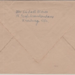 DR - 2x6 Pfg. AH Brief n. FINNLAND an einen finnischen Leutnant Freiburg 1943