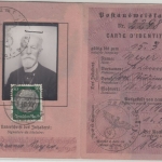 DR - 50 Pfg. Hindenburg Postausweiskarte Wuppertal-Barmen 1940