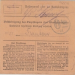Bayern/DR - Mischfrankatur Wertpaketkarte Neustadt a.S. - Nürnberg 5.5.20