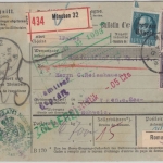 Bayern - 2x2 M. + 20 Pfg. Ludwig/Freistaat Wertpaketkarte i.d. SCHWEIZ München