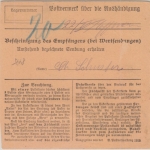 Bayern/DR Mischfrankatur Einschreibepaketkarte Wernberg 2 - Fürth 22.5.20