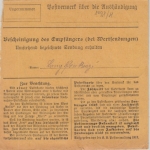 Bayern - 1 M. Ludwig u.a. Eilboten Landbestellung Paketkarte Memmelsdorf 1917 n.