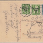 Bayern/DR Mischfrankatur Postkarte Kronach - Gera 23.5.20 Übergangszeit