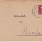 Bayern - 10 Pfg. Ludwig Zeitungssache Karte Passau - Bunzlau 1919