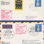 Lufthansa Erstflug Frachtdienst Düsseldorf Helsinki 1972 1x direkt 1x Zuleitung