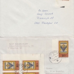 BRD - Sondermarken, Randstücke m. Farbstreifen 10 Belege 1965/78