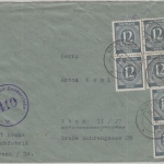 All.Bes./Kontrollrat - 6x12+4 Pfg. Ziffer Zensurbrief n. ÖSTERREICH Nossen 1946