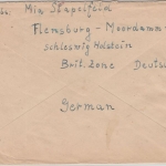 Kontrollrat - 75 Pfg Ziffer Zensurbrief n. USA Flensburg Chicago Reichspost 1947