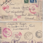 Italien - Triest 1941 Einschreibebrief n. Weizelsdorf deutsch-ital. Doppelzensur