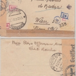 Italien - 1 L Caesar Zensurbrief Bordighera Wien 1942 deutsch-ital. Doppelzensur