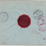 Bulgarien - 20 +2x4 L. Zar Boris III. Luftpost Einschreibebrief Sofia 1941 n.