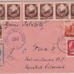 Rumänien - Brad 1953 Einschreibebrief n. ÖSTERREICH, österr. Zensurverschluss