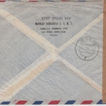 Bolivien - La Paz 1950 Luftpostbrief n. ÖSTERREICH (Wien) - österr. Zensur