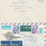 Lettland - 1992 Provisorien 9 Luftpostbriefe/Ganzsachen