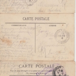 Frankreich - Kriegsgefagenen Korrespondenz 10 Karten n. Flaunersheim 1914/17