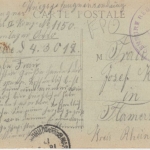 Frankreich - Kriegsgefagenen Korrespondenz 10 Karten n. Flaunersheim 1914/17