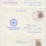 BRD - Seenotrettung 7 Briefe/Cachets Rettungskreuzer + Schmuck-FDC 100 J. DGRS