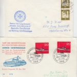 BRD - Seenotrettung 7 Briefe/Cachets Rettungskreuzer + Schmuck-FDC 100 J. DGRS