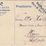 Bayern - Prüfungsstelle des b. II. AK Zensur-L2 Karte Schwarzenfeld Wien 1916
