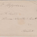 DR - 1 Gr. kl. Brustschild Ganzsache Brief K2 Waltershauen - Rostock 1873
